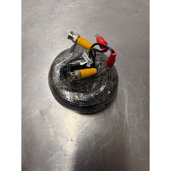 ✨ --60ft CCTV Security Camera Video Cable BNC Male to RCA Power Lead open box - Picture 2 of 2